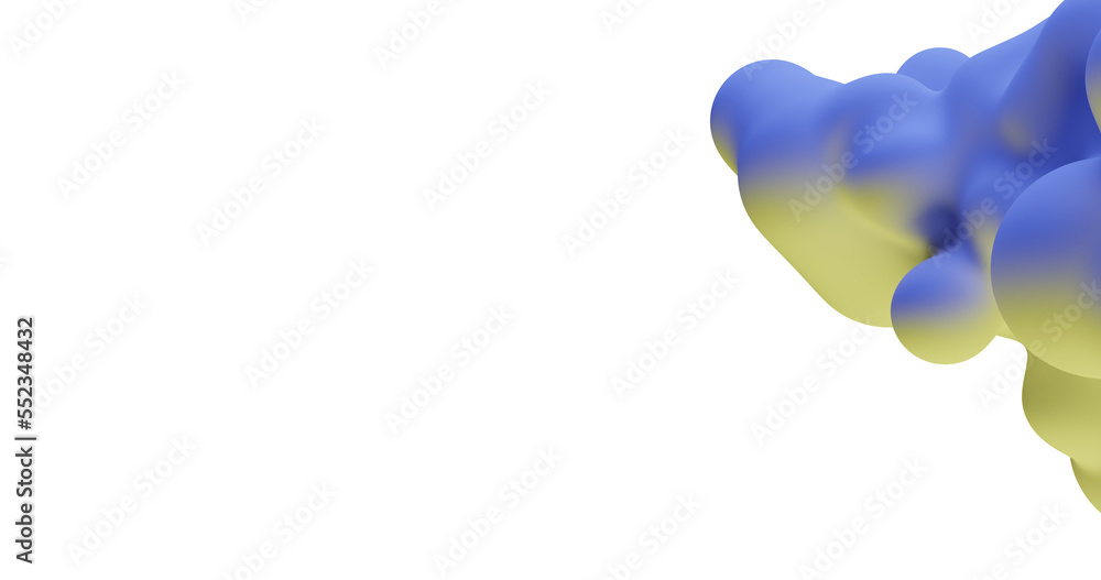 Fototapeta premium abstract background with 3d bubbles made in blender