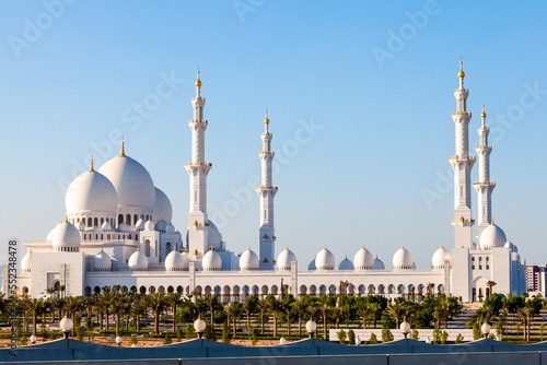 Sheikh Zayed Mosque in Abu Dhabi. Beautiful arab architecture