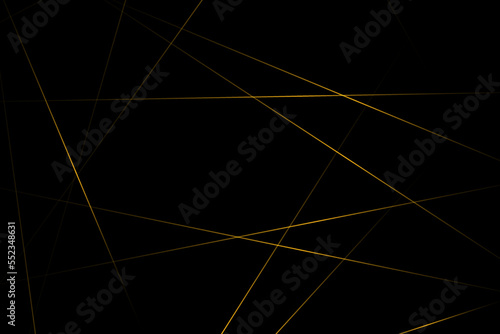 Abstract black with gold lines, triangles background modern design. Vector illustration EPS 10.