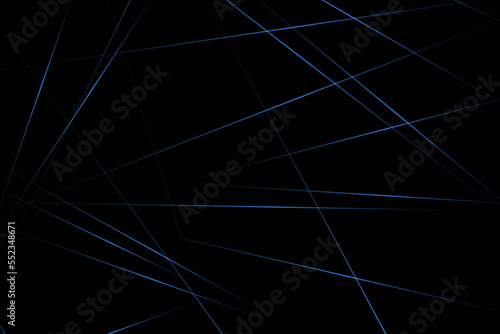 Abstract black with blue lines, triangles background modern design. Vector illustration EPS 10.