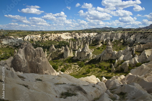 Rock formation in Love Valley at Uchisar in Cappadocia,Nevsehir Province,Turkey 