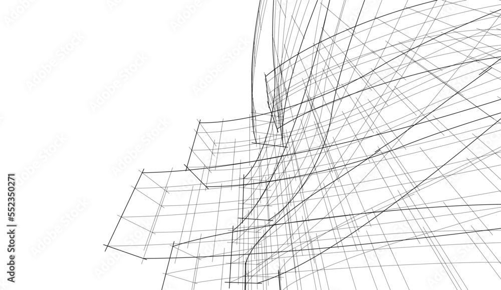 Abstract architecture background 3d illustration Abstract architecture background 3d illustration