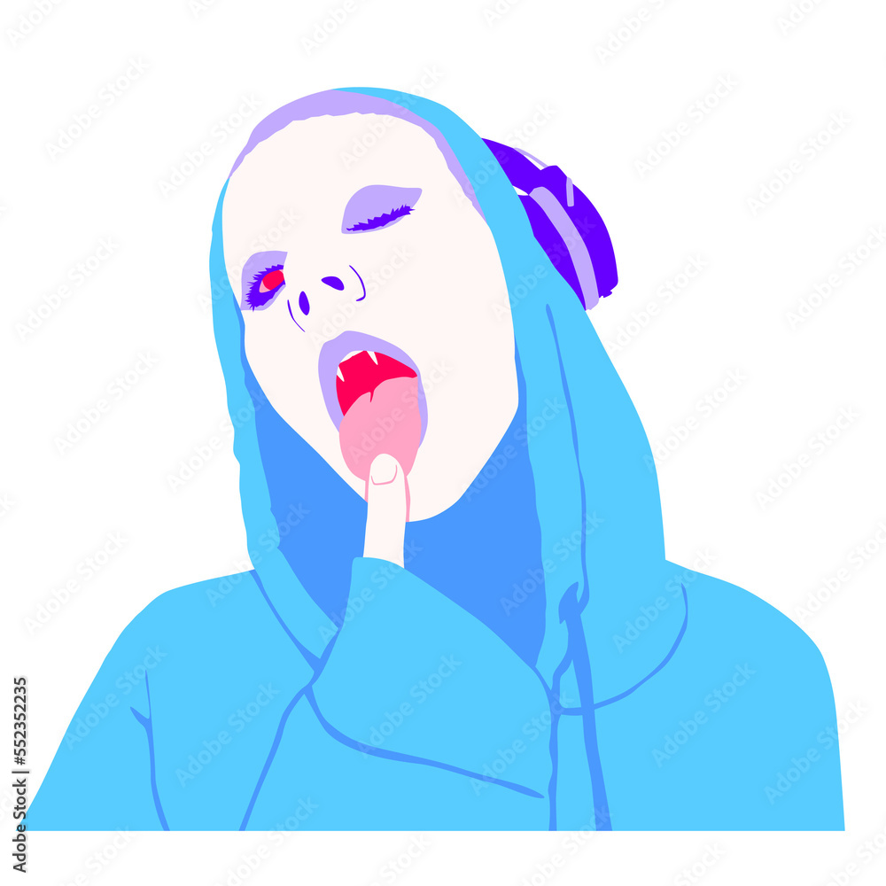 Fashion minimal illustration. Fashion girl. Trendy look Fashion minimal illustration. Fashion girl. Trendy look