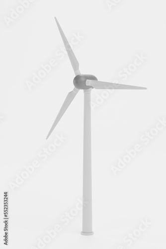 Realistic 3D Render of Wind Turbine