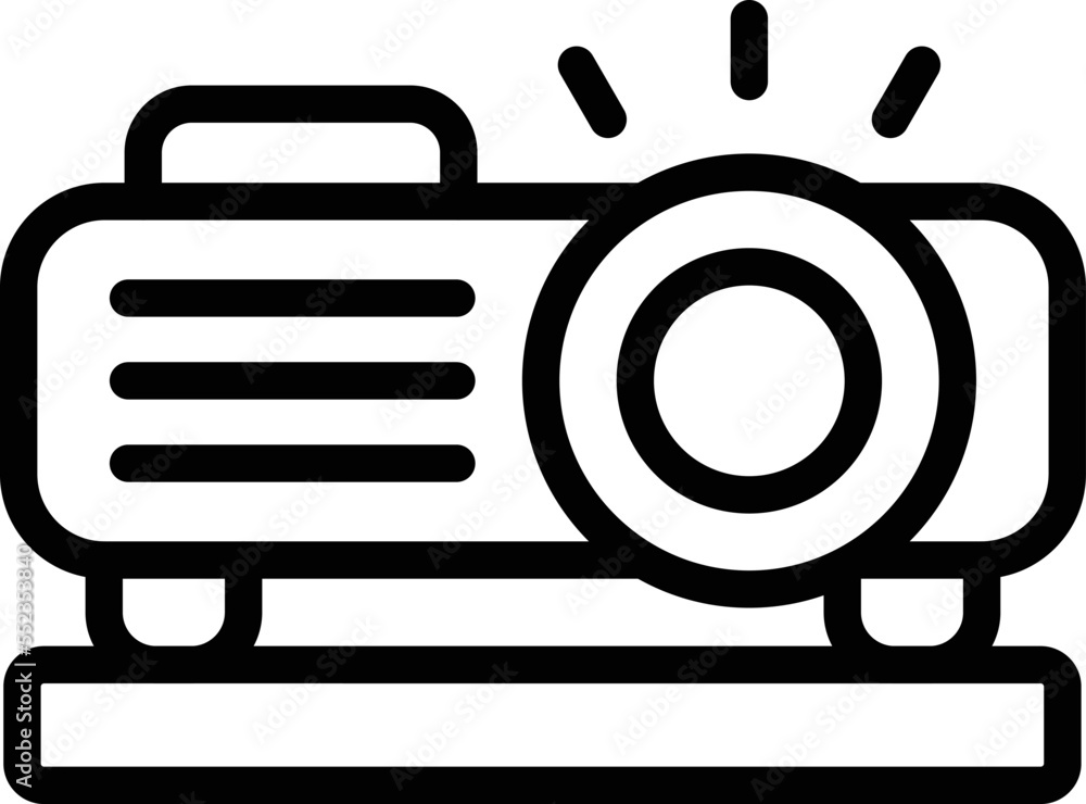 Projector Vector Icon Design Illustration Projector Vector Icon Design Illustration