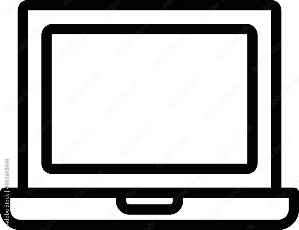 Laptop Vector Icon Design Illustration Laptop Vector Icon Design Illustration