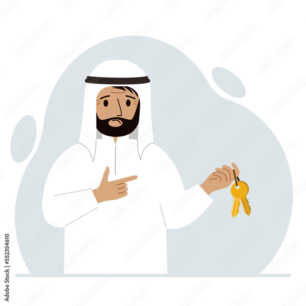 A man holds a bunch of golden keys to open a locked door. Knowledge or the key to success. A man holds a bunch of golden keys to open a locked door. Knowledge or the key to success.