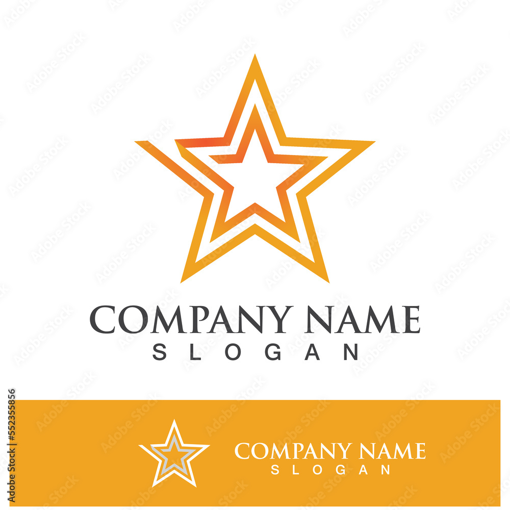 Obraz premium Star icon template design