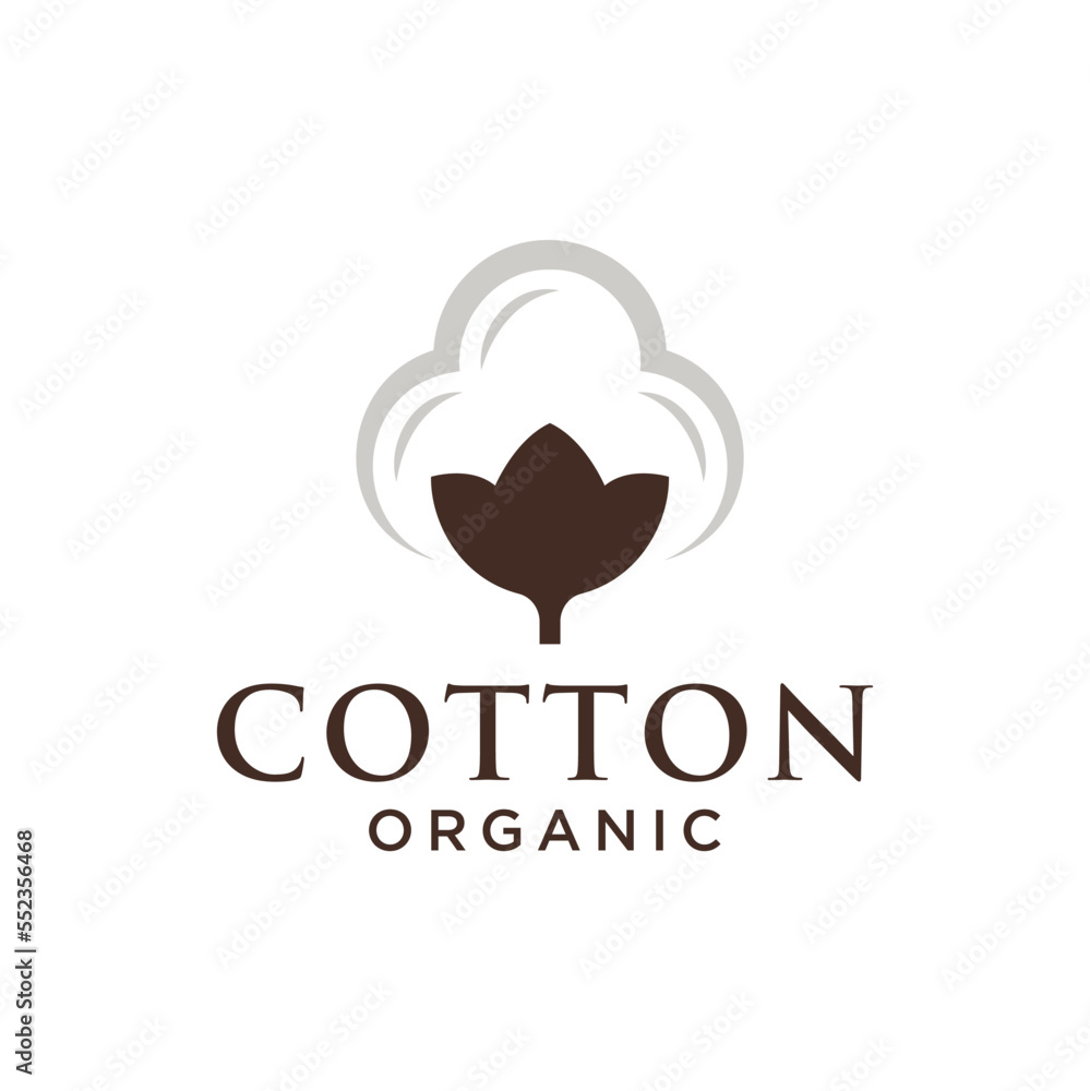 cotton vector logo design