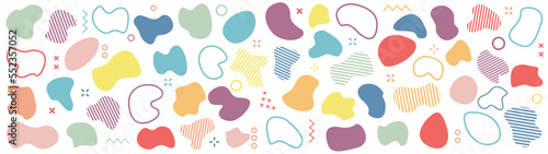Abstract blotch shape background vector