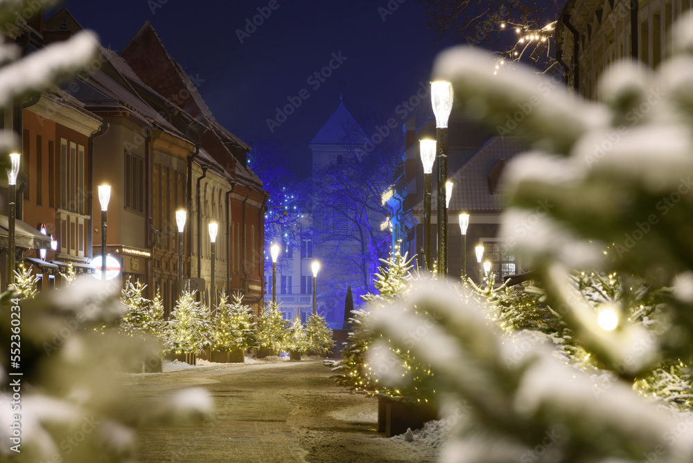 Amazing Kaunas Christmas tree, uniquely decorated Town Hall Square, Mikalojus Konstantinas Čiurlionis.