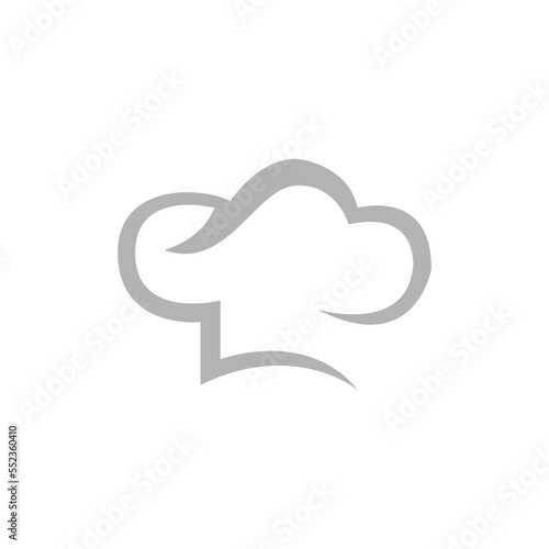 chef icon on a white background, vector illustration