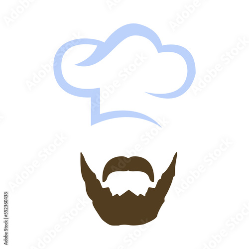 chef icon on a white background, vector illustration
