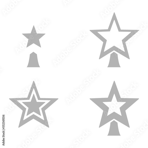 star icon on a white background  vector illustration