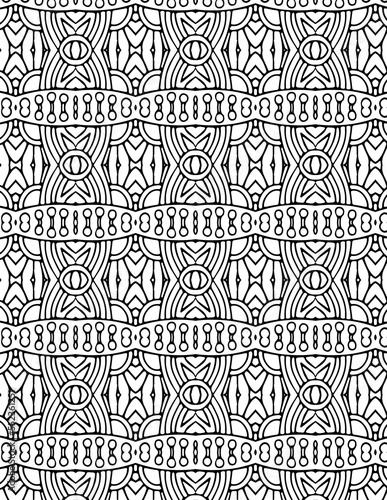 Wallpaper Mural Black and White Abstract Geometric Pattern Background Torontodigital.ca