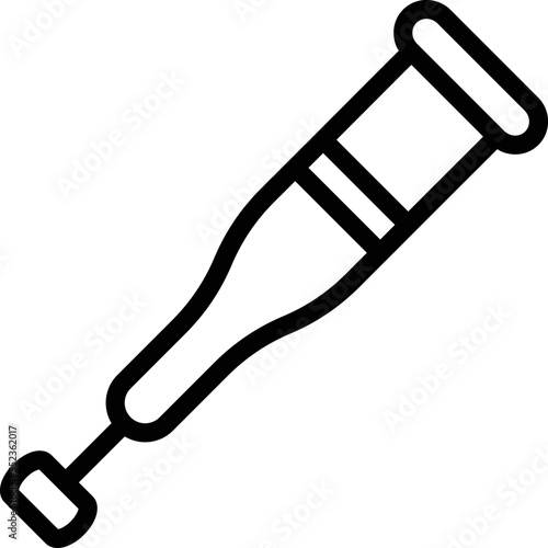 Crutches Vector Icon Design Illustration