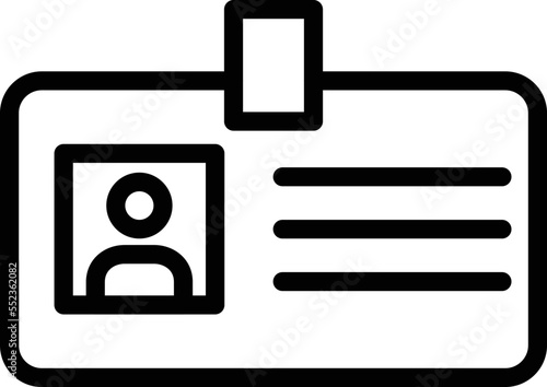 Identification Vector Icon Design Illustration