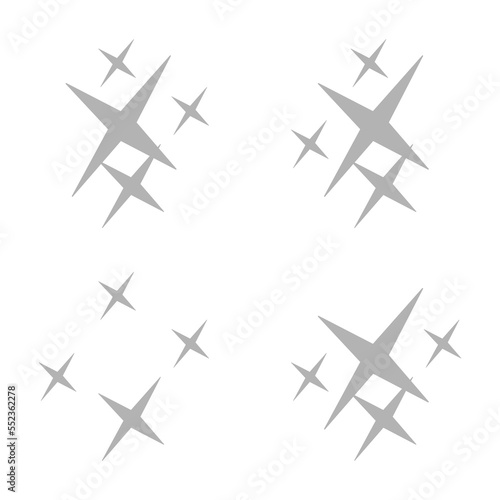 stars icon on a white background, vector illustration