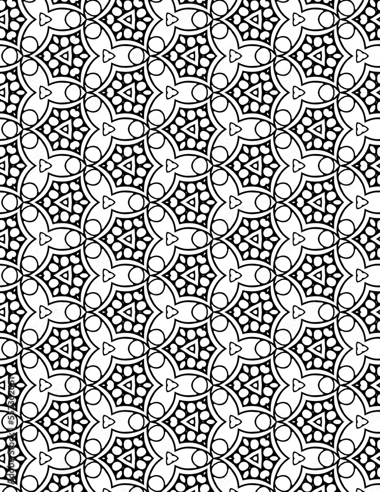 Black and white abstract geometric pattern Black and white abstract geometric pattern