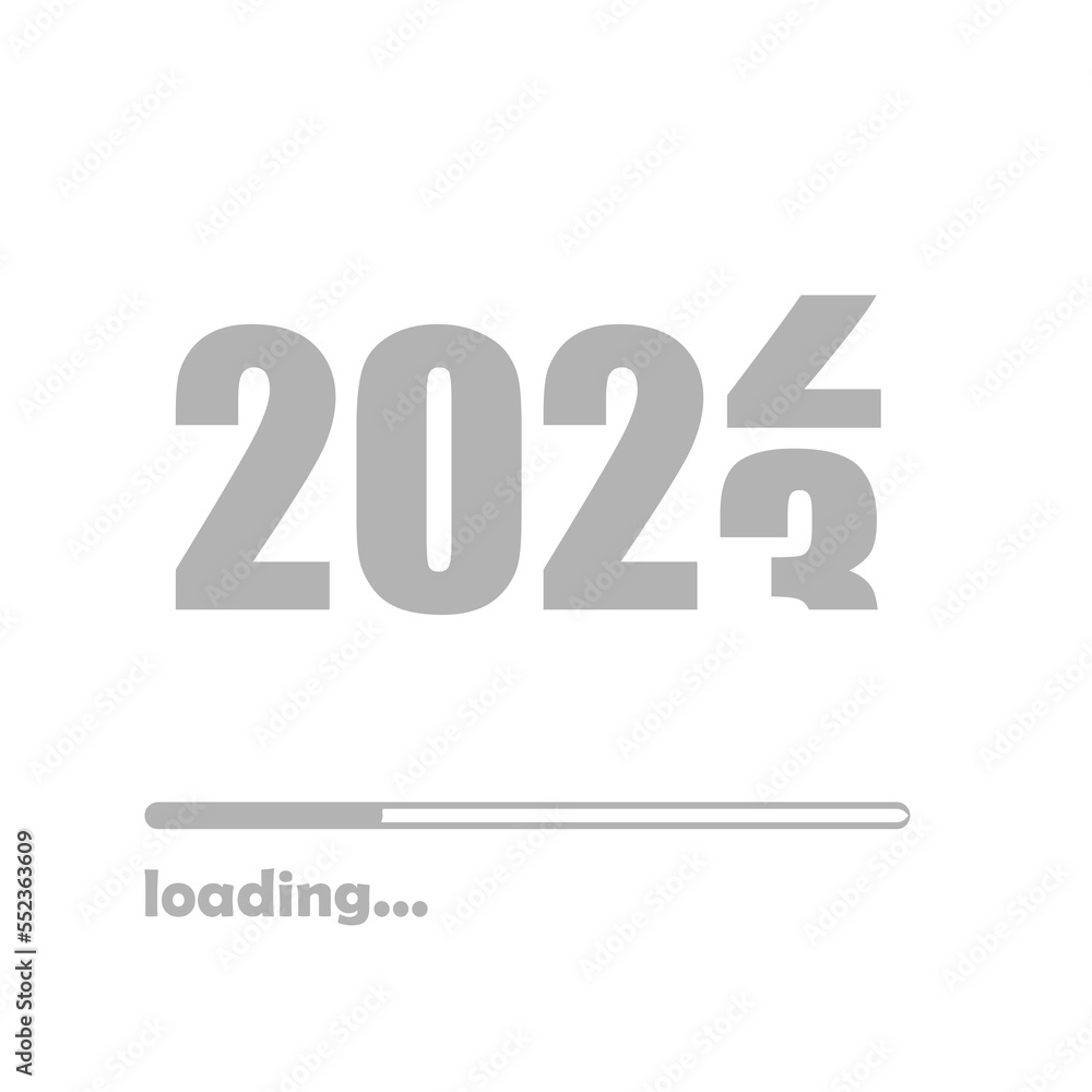 2023 icon, new year concept, vector illustration 2023 icon, new year concept, vector illustration