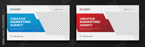 Corporate  business YouTube thumbnail or social media web banner and modern YouTube banner template	
