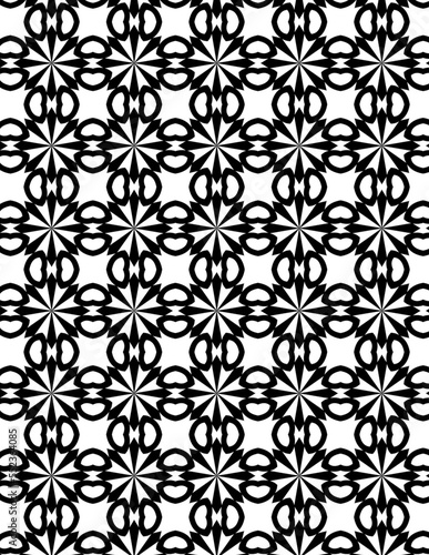 Geometric Pattern Coloring book page for adults