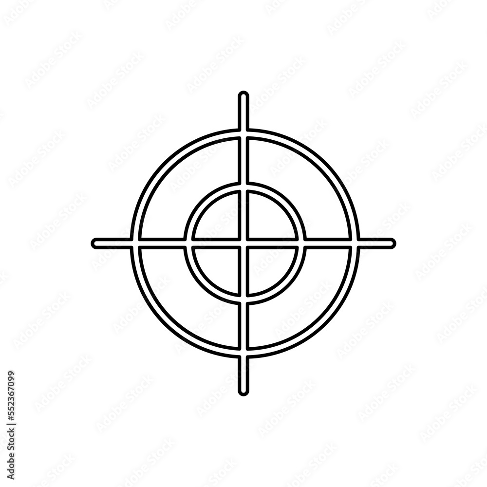 sniper scope icon, vector illustration sniper scope icon, vector illustration