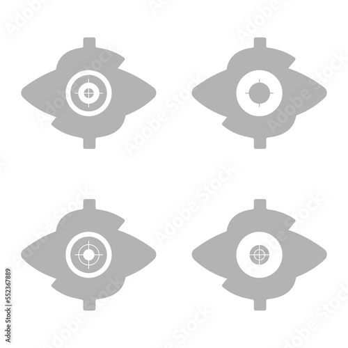 dollar icon, sight, vector illustration