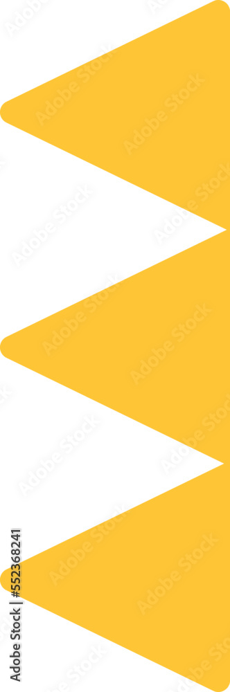 Three small triangles flat icon Geometric shapes Three small triangles flat icon Geometric shapes
