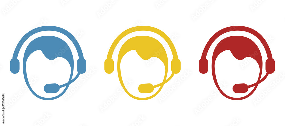 technical support icon, help concept, vector illustration