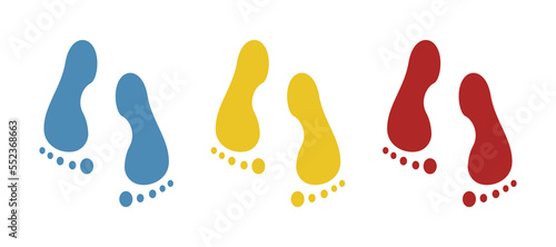 feet icon, health concept, vector illustration