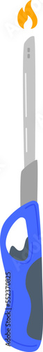 Lighter flat icon Steel incendiary device