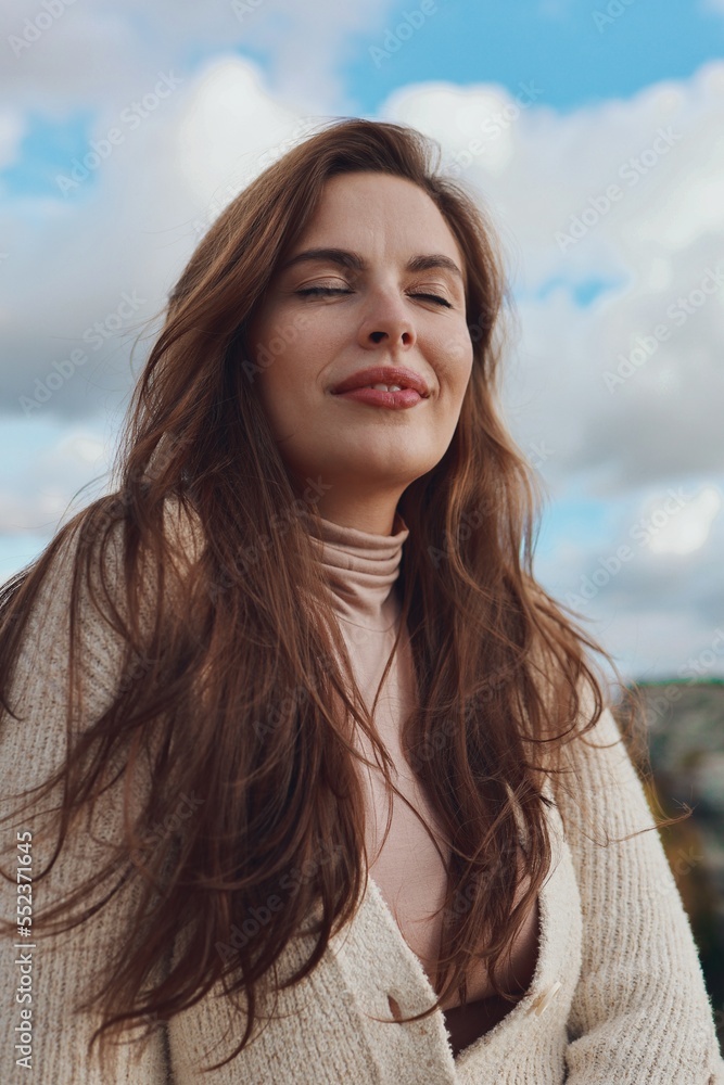 Beautiful girl posing in nature. Autumn photo session in nature. Beautiful girl posing in nature. Autumn photo session in nature.