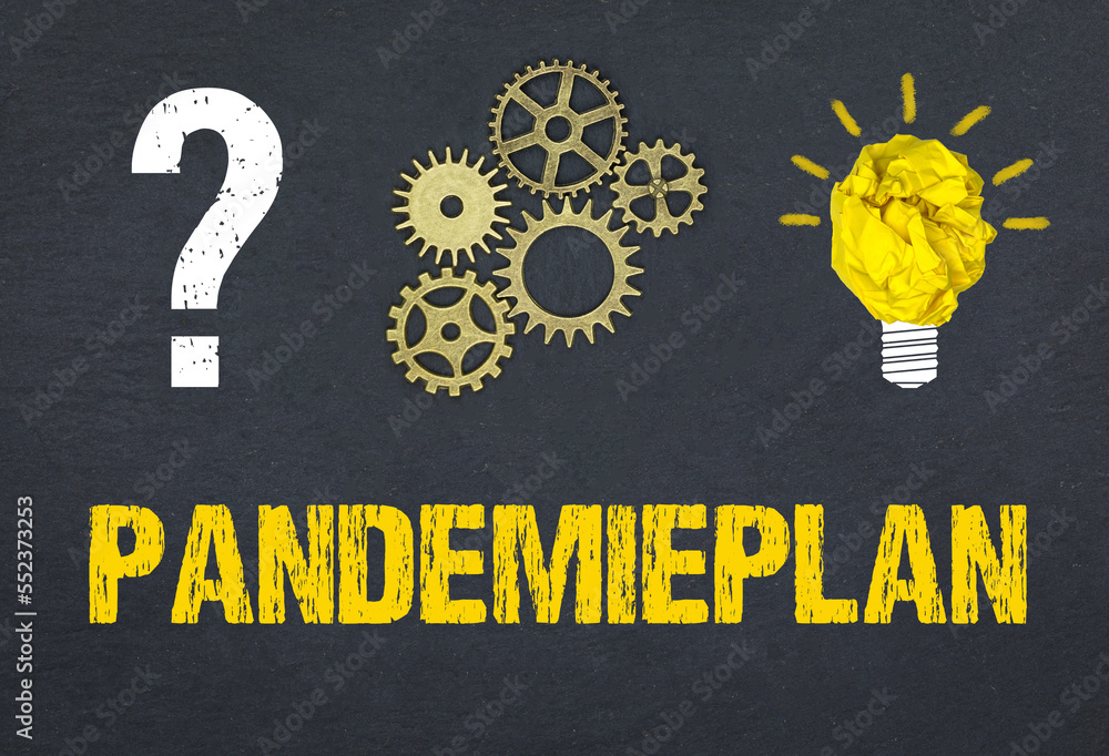 Obraz premium Pandemieplan