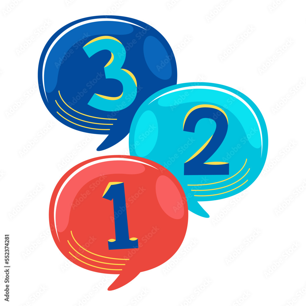 countdown in vector illustration countdown in vector illustration