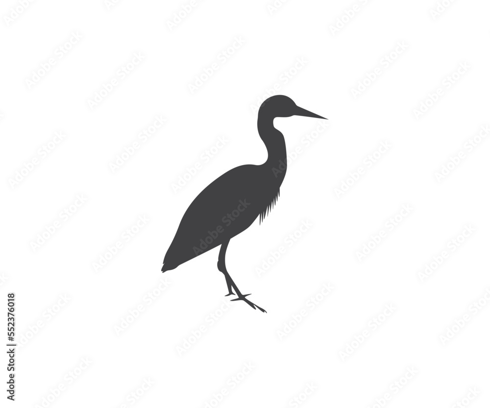 Obraz premium Heron Silhouette, Bird EPS, Heron Reeds EPS, Lake Reeds EPS, Water Svg, Black Heron Svg,