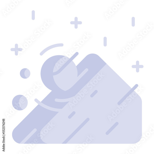 Avalanche vector icon design in trendy style