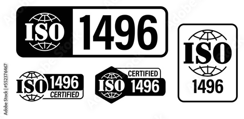 Adaptation to climate change abstract, iso 1496 certified vector icon