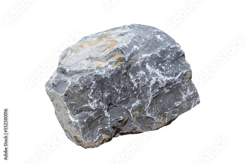 Obraz na plátne Large grey rock boulder, png stock photo file cut out and isolated on a transpar