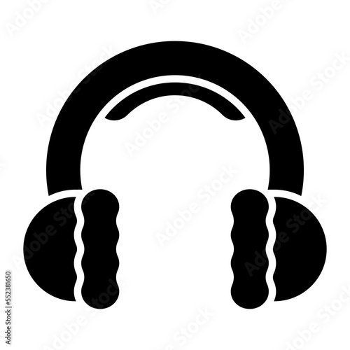 Earmuff winter clothes vector icon design