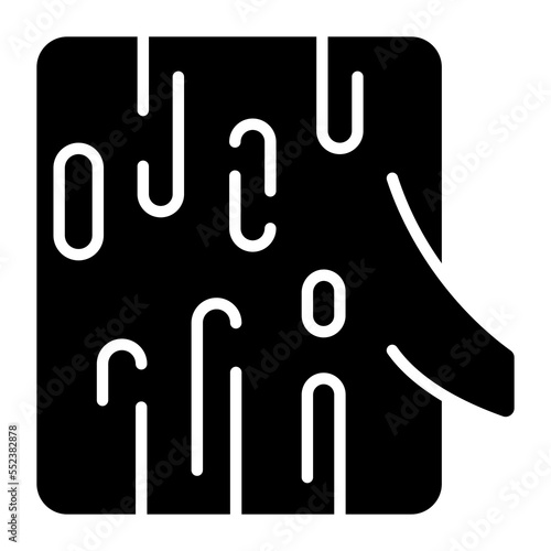 Editable icon of wood log easy to use