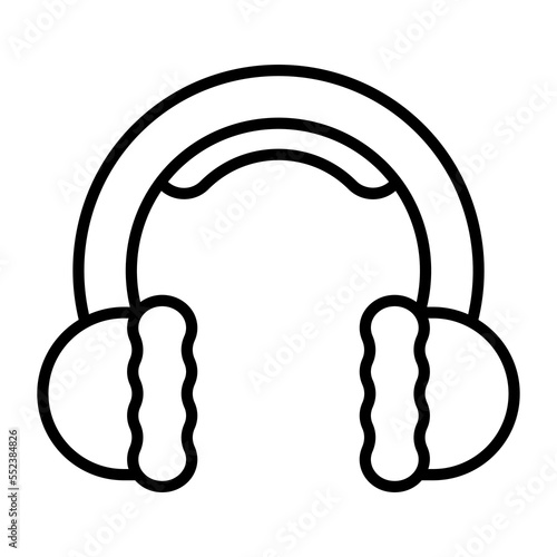 Earmuff winter clothes vector icon design