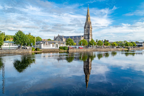 The skyline of Ballina town, County Mayo, Ireland © Lukassek