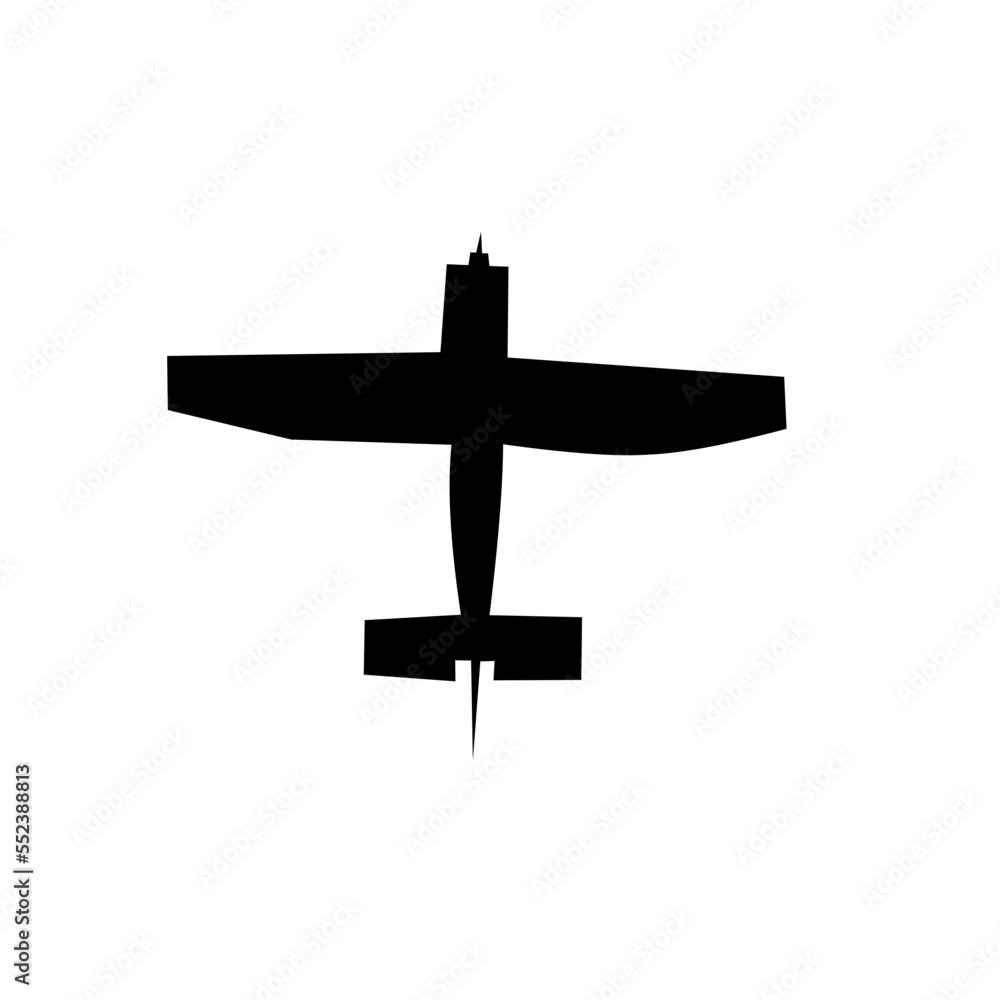 Silhouette Airplane Icon Silhouette Airplane Icon