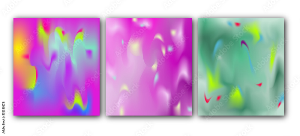 Set Of Abstract Gradient Background Design. Illustration vector eps.10