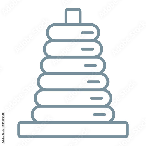 Stacker Multicolor Line Icon