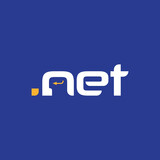 Net text and enter key icon. Vector logo design.
