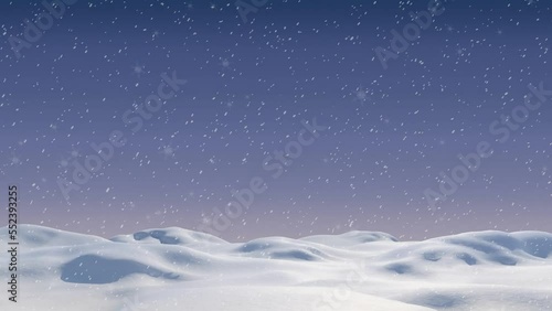 Wallpaper Mural Animation of snow falling over christmas winter scenery background Torontodigital.ca