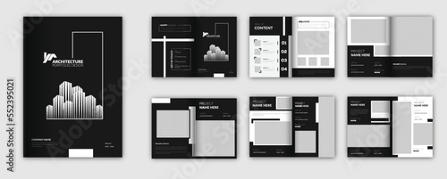 Architecture Portfolio Template, Creative Interiors Design Presentation Template.