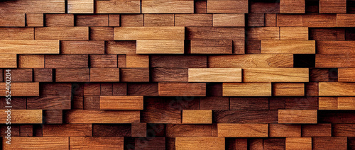 Fototapeta Naklejka Na Ścianę i Meble -  wood texture background, Generative AI Art Illustration